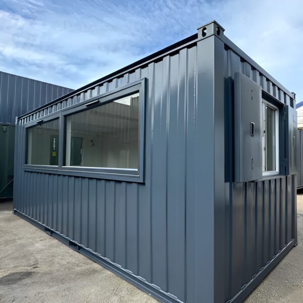 Ufficio/Mensa prefabbricato personalizzato 21ft x 8ft | Vetrate panoramiche | Modulo abitativo portatile