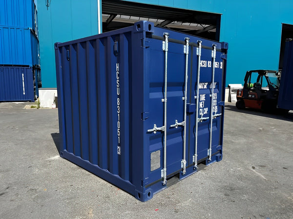 Container di spedizione 8 piedi x 10 piedi One Trip blu