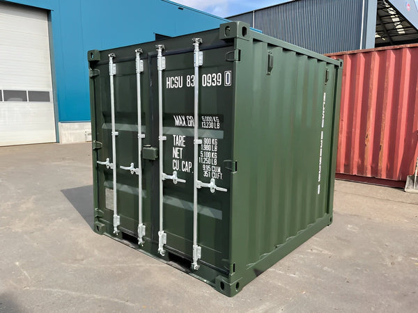 Container di spedizione 8ft x 10ft "One Trip" (verde)